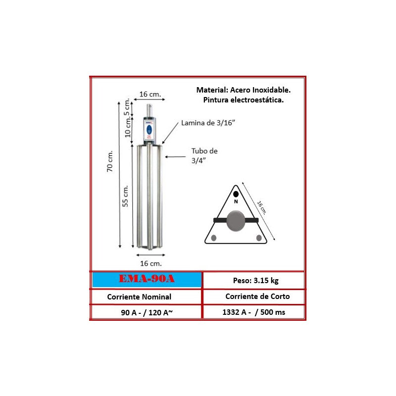 Electrodo Magneto Activo EMA-90A | Acero Inoxidable 120A