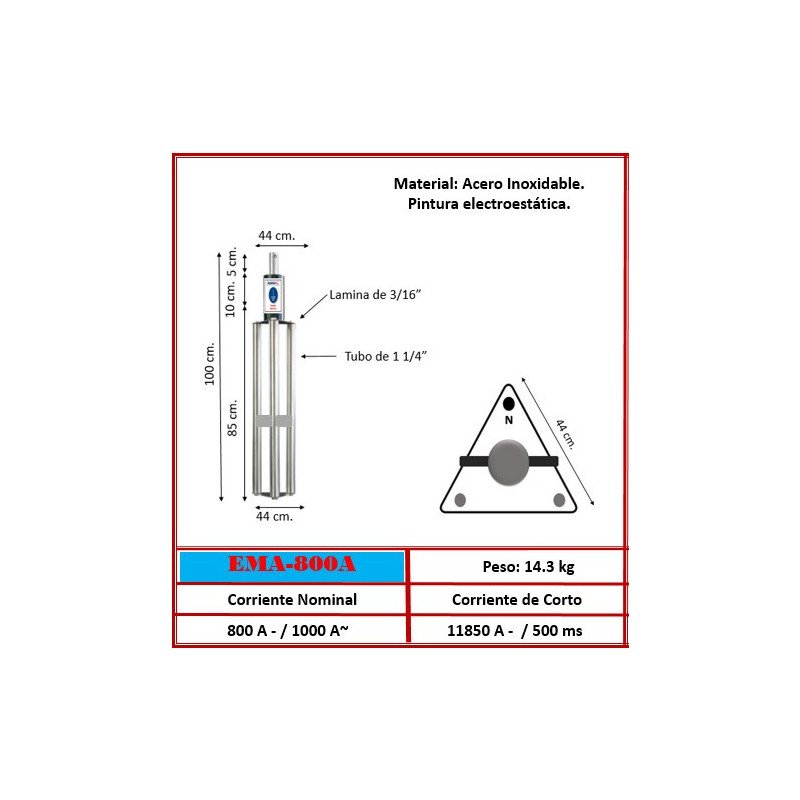 Electrodo EMA-800A | Especialista 1000A | 1 Metro